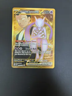 Pokemon Card Mewtwo ex 240/182 SV10 Destined Rivals Hyper Rare Near Mint - Image 1