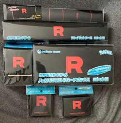 Pokemon Card Team Rocket playmat case Damage Counter Peripheral Goods set - Image 1