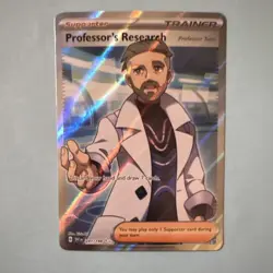 Pokemon TCG Professor's Research Full Art Ultra Rare Holo Card 241/198 SV01 - Image 1