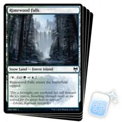 RIMEWOOD FALLS X4 Kaldheim KHM Magic MTG MINT CARD - Image 1