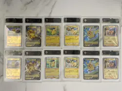 27.Pokemon Pikachu Holo & V Lot CGC/PRISTINE/JPN/CHN Promo Cards lot×12 VB16 - Image 1