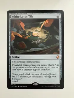 White Lotus Tile MTG Magic the Gathering Card NM Near Mint TLA - Image 1