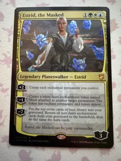 Magic the Gathering: MTG Estrid, the Masked - Commander 2018 Foil 040 - Image 1