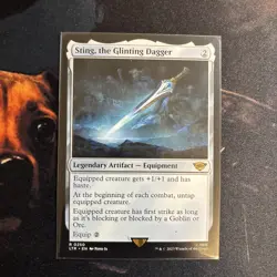 Mtg Sting, The Glinting Dagger - UB The LotR Tales Of Middle-earth+ Bonus Foils - Image 2