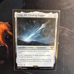 Mtg Sting, The Glinting Dagger - UB The LotR Tales Of Middle-earth+ Bonus Foils - Image 3
