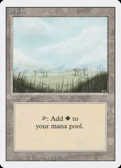 12x PLAINS (small trees) Basic Lands - NM/LP - Revised Edition - SPARROW MAGIC - Image 1