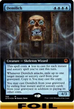 Demilich ** FOIL EXTENDED ART #366 ** Forgotten Realms - NM MTG - Image 1