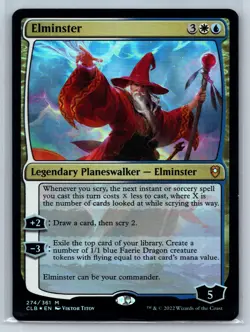 ELMINSTER 274 COMMANDER LEGENDS: BATTLE FOR BALDUR'S GATE MTG FOIL NM - Image 1