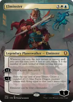 Elminster (Borderless) FOIL Commander Legends: Battle for Baldur's Gate PLD - Image 1
