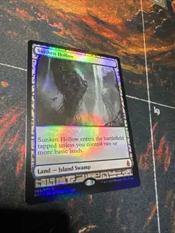 MtG Sunken Hollow - NM Foil - Zendikar Expeditions - Image 1