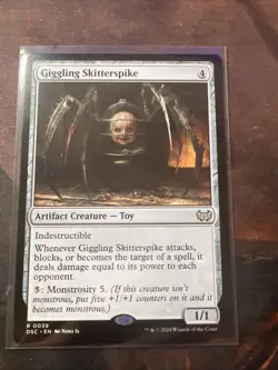 Giggling Skitterspike Commander: Duskmourn: House of Horror Regular - Image 1