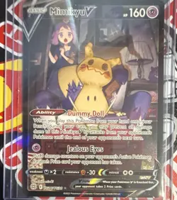 Pokemon Swsh09 Brilliant Stars Trainer Gallery Mimikyu V TG16/TG30 Ultra Rare - Image 1