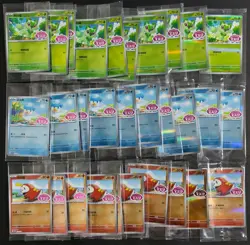 Lot30 Gen 9 starters PROMO Quaxly Fuecoco Sprigatito Sealed pokemon Chinese NE40 - Image 1