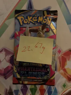 Very Heavy! 22.67g Pokemon TCG ME Phantasmal Flames Pack Sealed! - Image 2