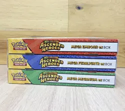 Pokemon TCG: Mega Evolutions Ascended Heroes Mega Ex Box Set Of 3 Sealed. - Image 5