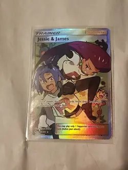 Pokemon TCG Jessie & James Trainer Full Art Ultra Rare 68/68 Hidden Fates - Image 1