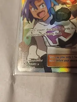Pokemon TCG Jessie & James Trainer Full Art Ultra Rare 68/68 Hidden Fates - Image 2