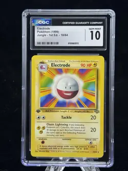 Electrode #18 Non-Holo 1st Edition Jungle 1999 Pokemon CGC 10 ⚡💥 - Image 1