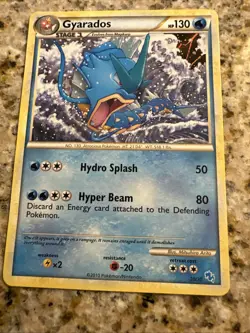 NM/LP Gyarados 20/30 Non-Holo Common HGSS Trainer Kit Pokemon Card - Image 3