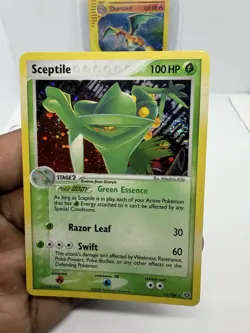 Sceptile - 10/106 Pokemon Ex Emerald Holo Rare Nintendo ~ BIG SWIRL🌀 NM - Image 1
