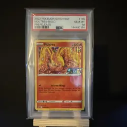 The Pokemon Company Moltres Holo Promo SWSH185 Brilliant Stars 120 HP PSA 10 - Image 1