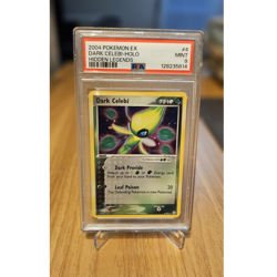 Pokemon TCG PSA 9 Dark Celebi 4/101 Hidden Legends Holo Rare EN 2004 - Image 1