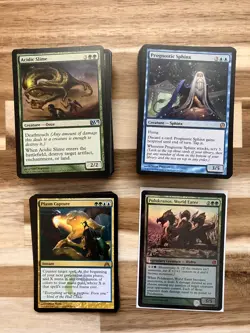 Magic the Gathering 150 blue & green card lot -- no lands - Image 1
