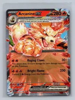Arcanine ex 032/198 Double Rare Scarlet & Violet Pokemon NM - Image 1
