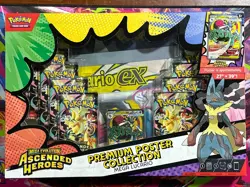 Pokemon TCG: Ascended Heroes Premium Poster Collection Mega Lucario Sealed Box - Image 1