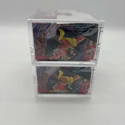 Lot (2) Pokemon SV10 Destined Rivals English Booster Boxes Sealed w/Acrylic Case - Image 4