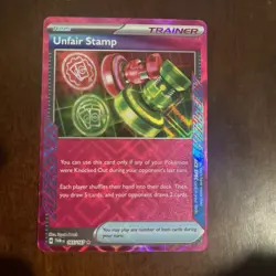 Pokemon TCG - Unfair Stamp Ace Spec 165/167 - Sv06: Twilight Masquerade NM - Image 1