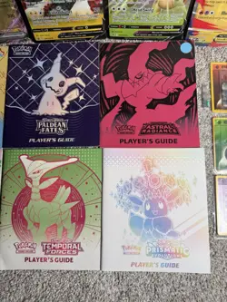 Pokemon TCG Player's Guides Lot of 8 No Dupes Evolving Skies, Paldean Fates Etc - Image 3