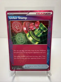 Unfair Stamp 165/167 Sv06: Twilight Masquerade NM Pokemon TCG - Image 1