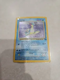 Pokemon TCG Lapras Fossil 10/62 Holo 1999-2000 Wizards Base Set Copyright... - Image 1