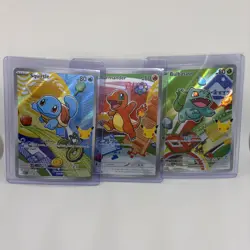 Pokemon First Partner Illustration Collection Series 1 Kanto Gen 1 Starters Set - Image 1