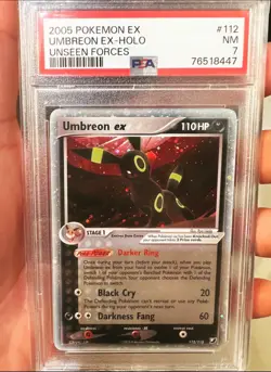 Pokemon Umbreon EX Unseen Forces Ultra Rare #112 PSA 7 - Image 2