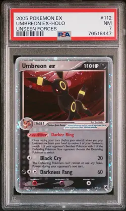 Pokemon Umbreon EX Unseen Forces Ultra Rare #112 PSA 7 - Image 3
