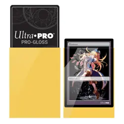 120 Ultra Pro Small GLOSS YELLOW DECK PROTECTOR Card Sleeves Japanese tcg game - Image 3