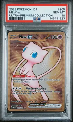 148491923 Mew ex 2023 Pokemon SV 151 #205/165 PSA 10 - Image 1