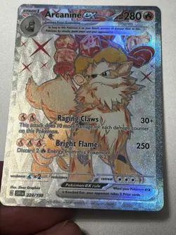 Arcanine ex 224/198 Ultra Rare Scarlet & Violet Pokemon Near Mint - Image 1