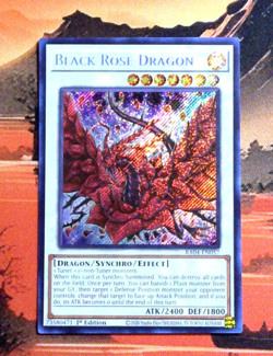 YuGiOh! Black Rose Dragon RA04-EN057 1st Edition NM SCR - Image 1