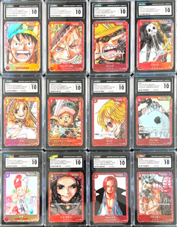 Lot of (12) 2022 One Piece Japanese PCC FILM RED Promo Monkey D Luffy CGC 10 - Image 1