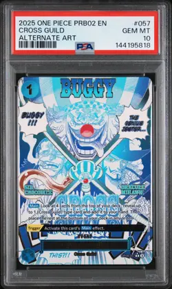 One Piece Cross Guild Event Alt Art Premium Booster PRB02 OP09-057 PSA 10 - Image 1