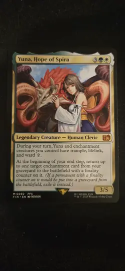 Yuna, Hope of Spira MTG Final Fantasy Mythic Non-Foil Card - Image 1