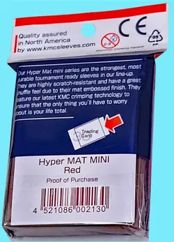 60 KMC HYPER MAT RED SMALL CARD SLEEVES Barrier NEW Matte Deck Protector Mini - Image 2