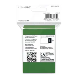 Ultra Pro 60 Small Green PRO-MATTE Deck Protector Gaming Card Sleeves Vanguard - Image 3