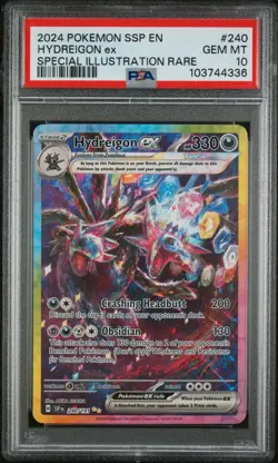 PSA 10 GEM MINT Hydreigon EX 240/191 Surging Sparks SIR Pokemon Card - Image 1