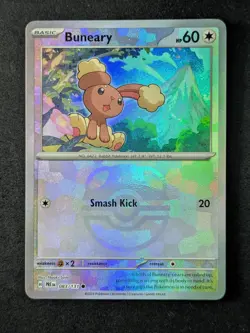 2025 Pokemon BUNEARY #083/131 Prismatic Evolutions Master Ball Reverse Holo - Image 1