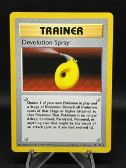 Devolution Spray Trainer 72/102 Rare Pokemon 1999 Unlimited Base Set LP - Image 1