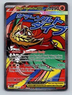 Pokemon TCG Mega Hawlucha ex Holo Mega Attack Rare ME: Ascended Heroes 268/217 - Image 1